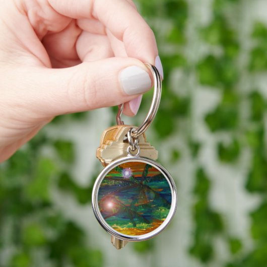 Porte-clés Coucher du soleil (main)