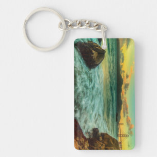 Porte-clés Coucher du soleil à la plage de Baker
