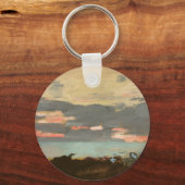 Porte-clés Coucher du soleil, Baie de Saco (Recto)