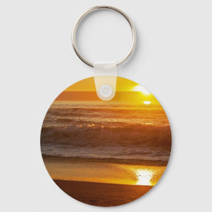 Porte-clés Coucher du soleil d'or à la plage de Horsfall