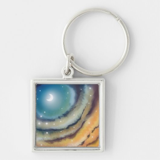 Porte-clés Coucher du soleil Ketchain de lune (Devant)