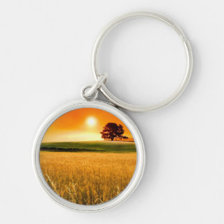 Porte-clés Coucher du soleil rouge sang