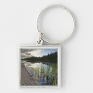 Porte-clés Coucher du soleil sur un petit lac
