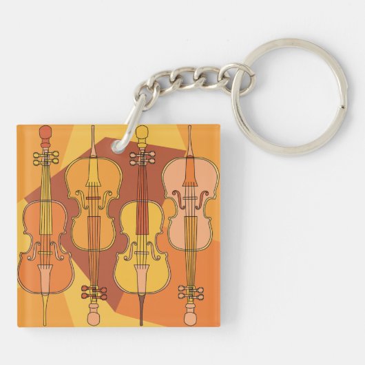 Porte-clés Coucou dans le violoncelle (Dos)