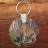 Porte-clés Cougar et pictographes (Recto)