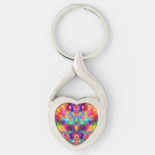 Porte-clés Couleur abstraite et colorée, oreiller à lancer fa