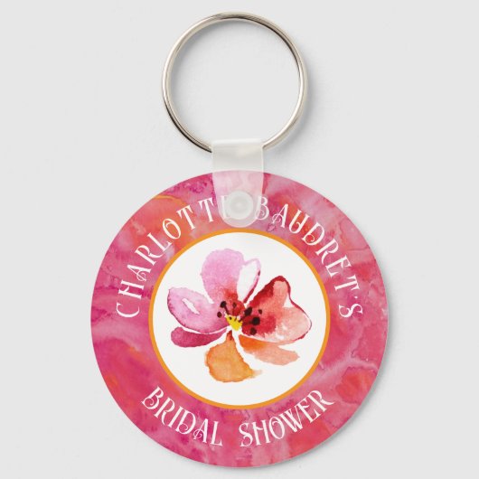 Porte-clés Couleur Chaude Moderne  (Recto)