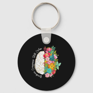 Porte-clés Couleur de crayon cassé santé mentale sensibilisat