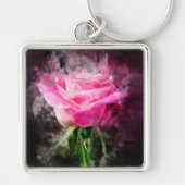 Porte-clés Couleur de fleur rose - bb (Devant)