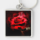 Porte-clés Couleur de fleur rouge - bb (Devant)