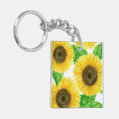 Porte-clés Couleur d'eau des fleurs de soleil (Devant gauche)