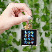 Porte-clés Couleur d'eau nébuleuse de la galaxie de la planèt (main)