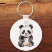 Porte-clés Couleur d'eau pour bébé panda (Verso)