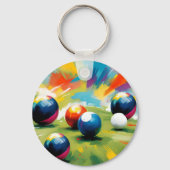 Porte-clés Couleur Des Boules De Pelouse, (Recto)