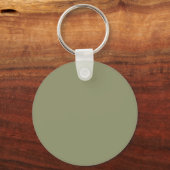 Porte-clés Couleur foncé vert 91946E - Option pour ajouter un (Verso)