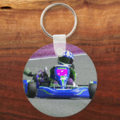 Porte-clés Couleur inversée Kart Racer (Recto)