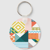 Porte-clés Couleur Motif géométrique Porte - clé (Recto)