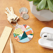 Porte-clés Couleur Motif géométrique Porte - clé