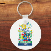 Porte-clés Couleur Notre Programme Mondial de Lecture Été 202 (Recto)
