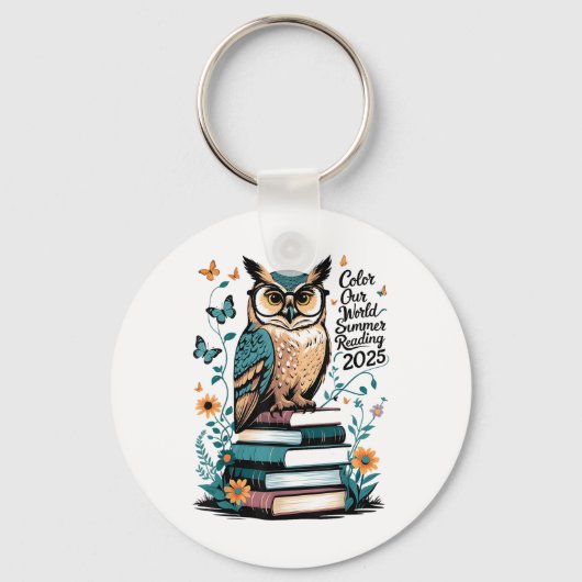 Porte-clés Couleur Notre Programme Mondial de Lecture Été 202 (Recto)