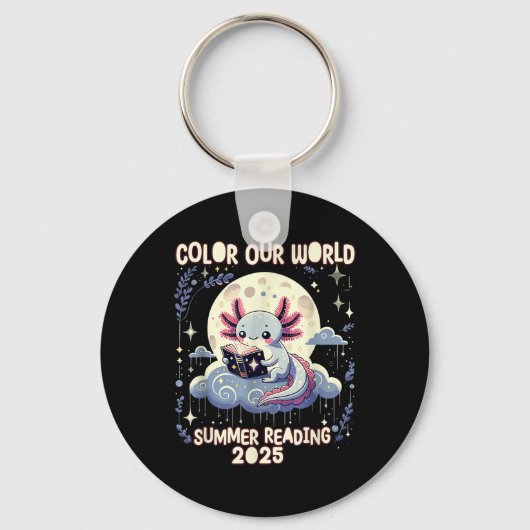 Porte-clés Couleur Notre Programme Mondial de Lecture Été 202 (Recto)