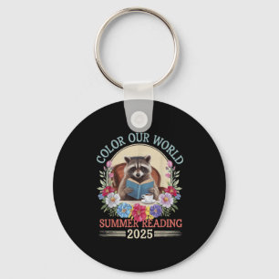 Porte-clés Couleur Notre World Raccoon Été Lecture 2025