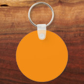 Porte-clés Couleur orange foncé FF8C00 avec option Ajouter vo (Verso)