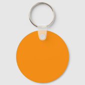 Porte-clés Couleur orange foncé FF8C00 avec option Ajouter vo (Verso)