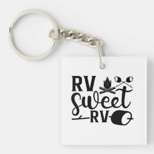 Porte-clés COULEUR PERSONNALISÉE RV Sweet RV Camping