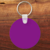 Porte-clés Couleur pourpre 800080 - Ajouter une option de nom (Recto)