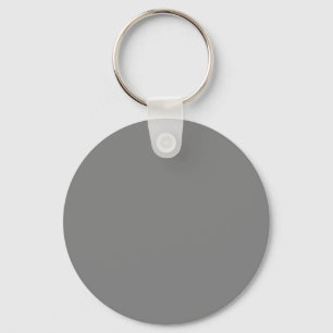 Porte-clés Couleur Pure Grey 808080 - Option pour ajouter un