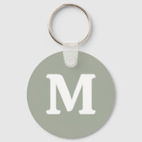 Couleur solide Désert Sage | Monogramme