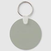 Porte-clés Couleur solide Désert Sage | Monogramme (Verso)