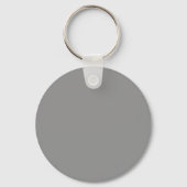 Porte-clés Couleur solide gris lune (Verso)