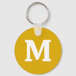 Porte-clés Couleur solide jaune moutarde