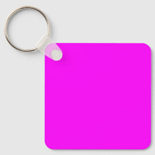 Porte-clés Couleur solide Magenta néon Classique
