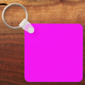 Porte-clés Couleur solide Magenta néon | Classique (Recto)