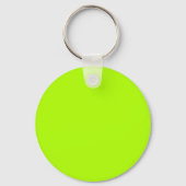 Porte-clés Couleur solide vert fluorescent (Recto)
