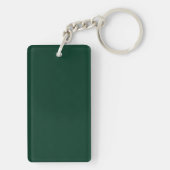 Porte-clés Couleur solide vert foncé (Dos)