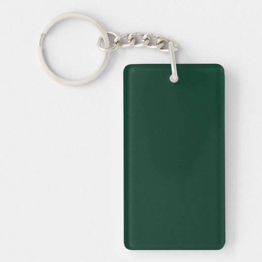 Porte-clés Couleur solide vert foncé (Devant)