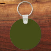 Porte-clés Couleur solide vert olive foncé (Verso)