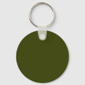 Porte-clés Couleur solide vert olive foncé (Verso)