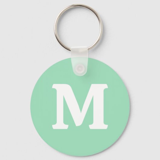 Porte-clés Couleur solide verte marine (Recto)