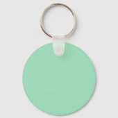 Porte-clés Couleur solide verte marine (Verso)