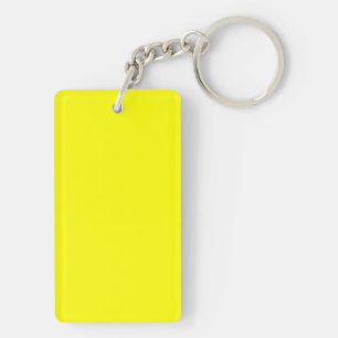 Porte-clés Couleur uni jaune néon