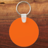 Porte-clés couleur unie orange néon (Verso)