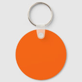 Porte-clés couleur unie orange néon (Verso)