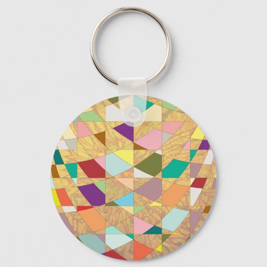 Porte-clés Couleurs Abstraites éclatement du soleil (Recto)