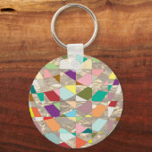 Porte-clés Couleurs Abstraites or (Recto)