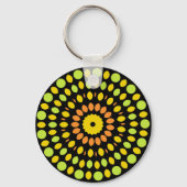 Porte-clés Couleurs agrumes, vert, jaune, orange, (Recto)